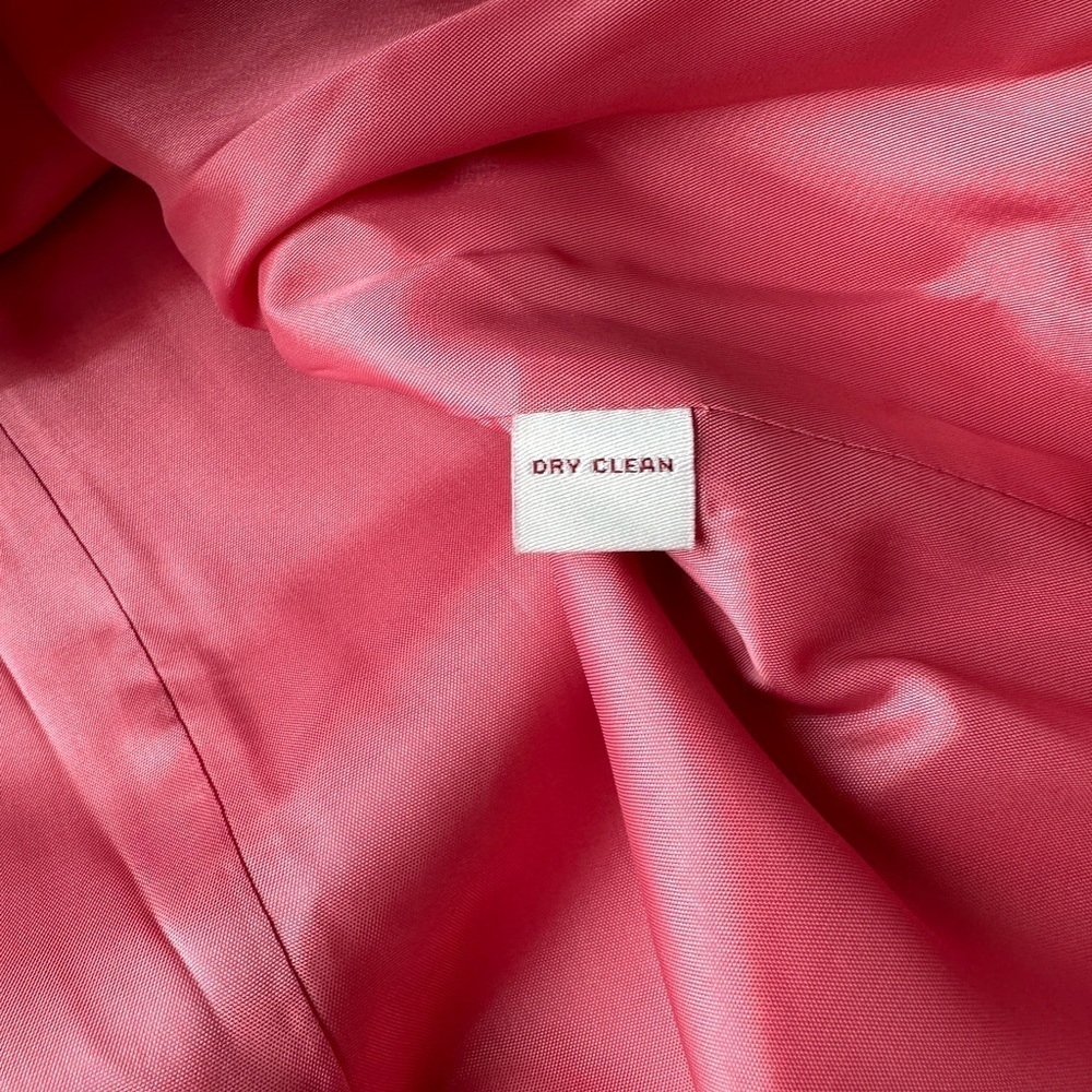 NWT JM Collection Coral Pink Long Button Lined Trench Jacket Women’s 18W $120 - Picture 8 of 9